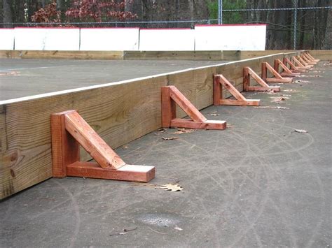 metal brackets backyard hockey|diy outdoor hockey skating.